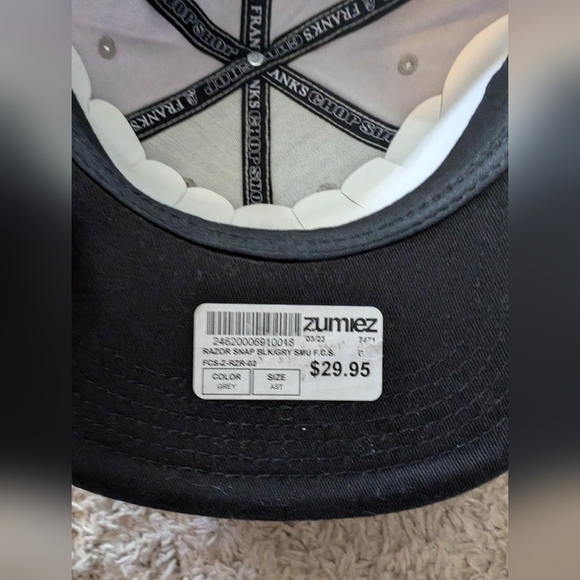 Franks chop shop black/grey straight razor hat osfm - Picture 4 of 5